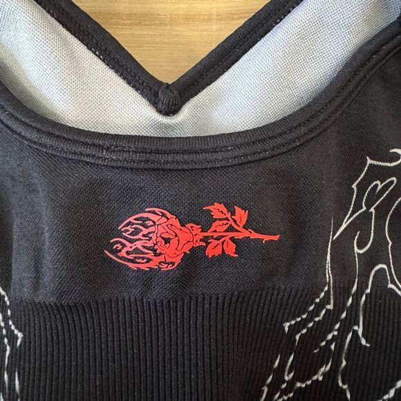 Civil Regime Revenge Kelly Seamless Black Bra And Shorts Set Size Large Edgy - Picture 9 of 9